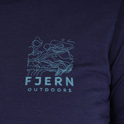 Womens Preikestolen Merino Blend T-Shirt (Navy/Mineral Blue)