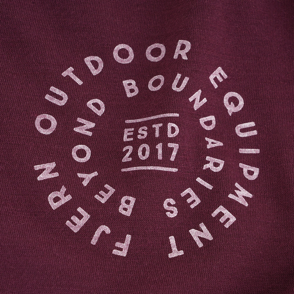 Womens Roundel Merino Blend T-shirt (Aubergine/Chalk)