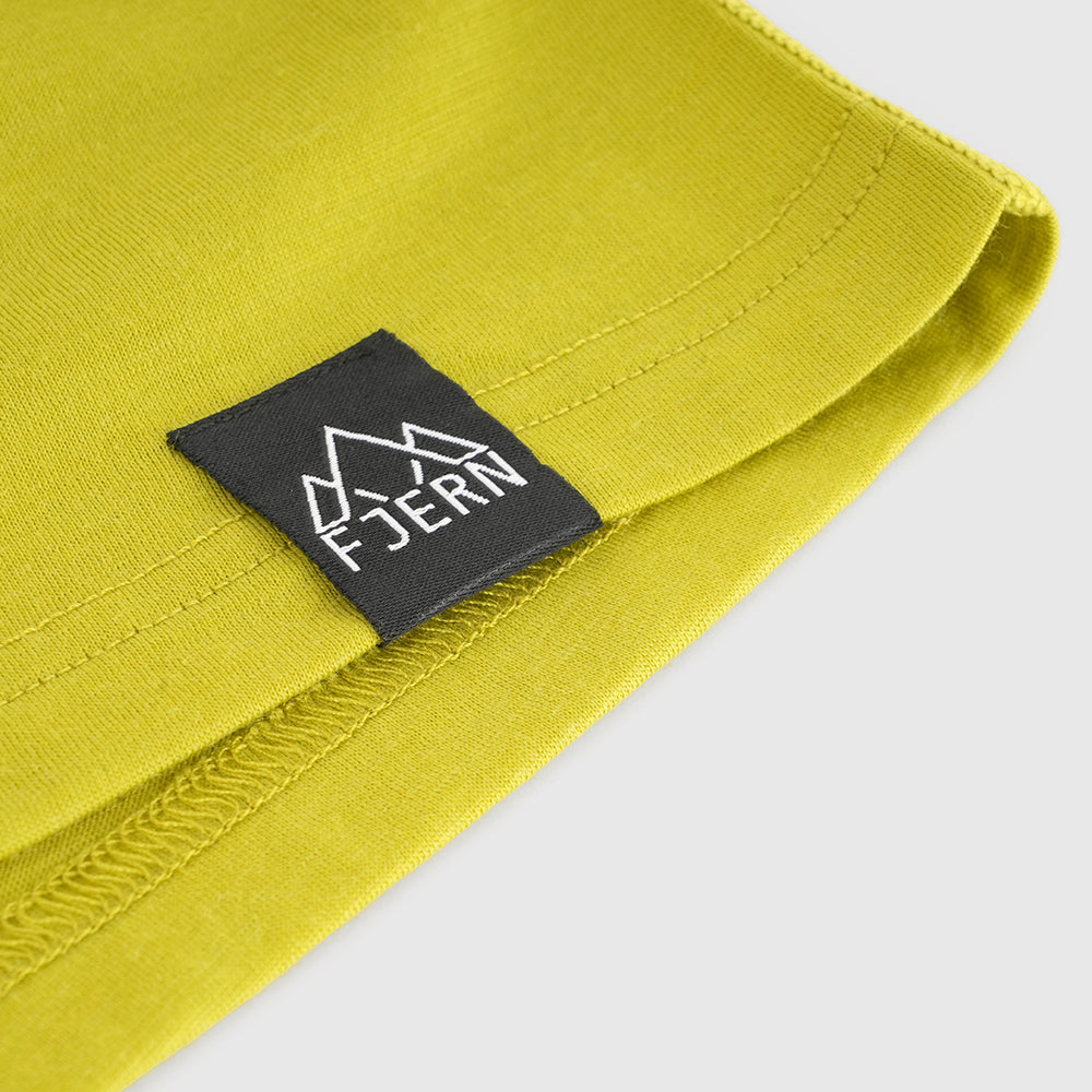 Womens Roundel Merino Blend T-shirt (Lime/Petrol)
