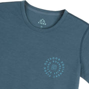 Womens Roundel Merino Blend T-shirt (Orion Blue/Mineral Blue)