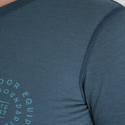 Womens Roundel Merino Blend T-shirt (Orion Blue/Mineral Blue)