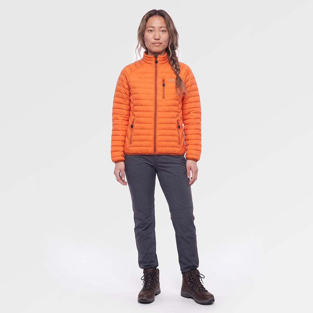 Womens Aktiv II Down Jacket (Koi/Baked Clay) ✦AI