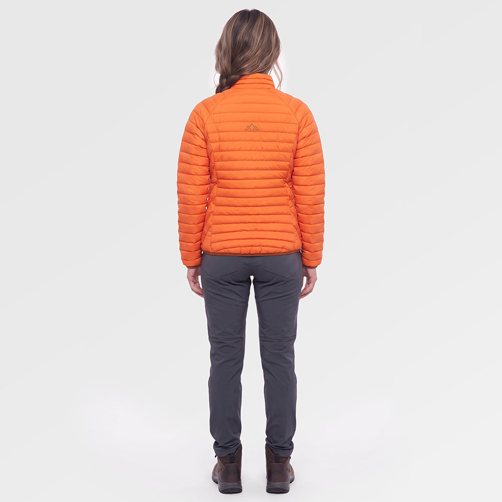 Womens Aktiv II Down Jacket (Koi/Baked Clay) ✦AI