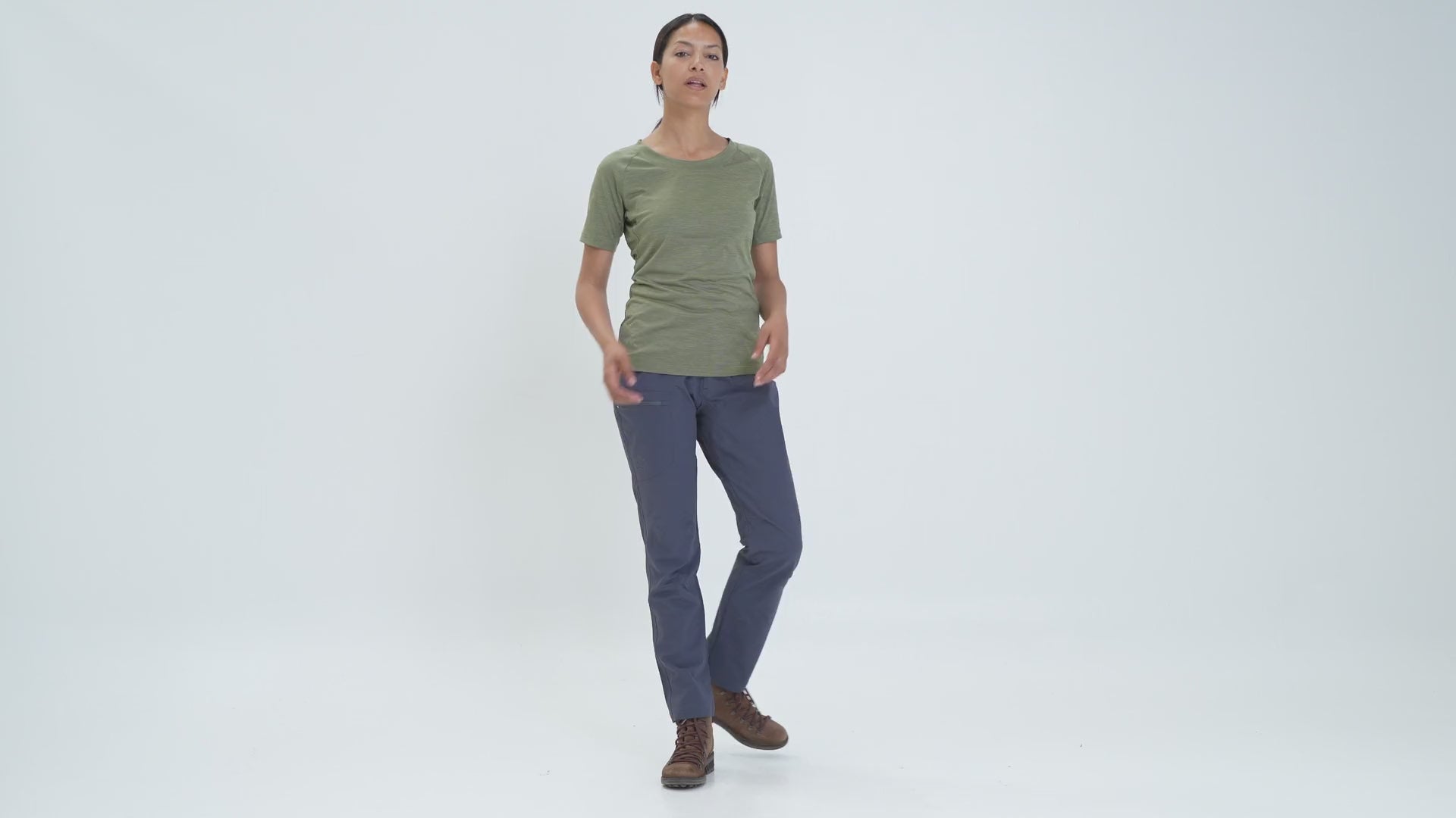 Womens Nord Softshell Trousers (Black/Rust)