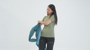 Womens Octa Insulated Jacket (Navy/Rust)
