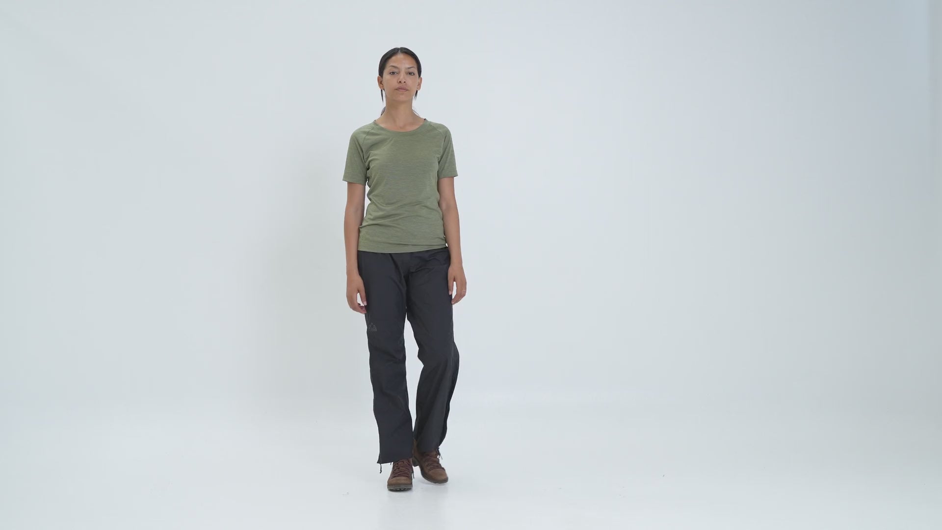 Womens Vanntett Waterproof Trousers (Black)
