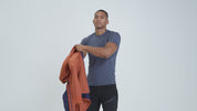 Mens Octa Insulated Jacket (Burnt Orange/Navy)