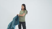 Womens Aktiv Down Hoodless Jacket (Stealth)