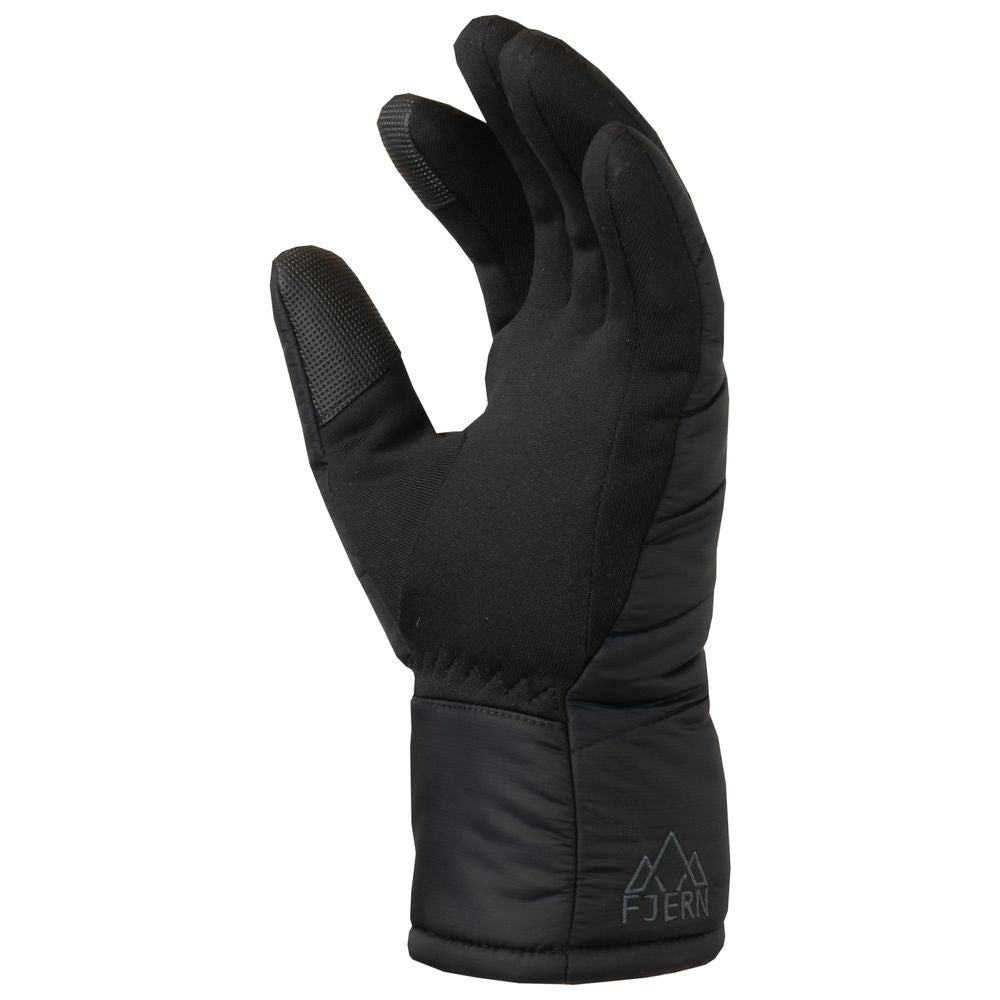 Fjern - Dovre Insulated Gloves (Black) | Gear up your alpine performance with the Aktiv Gilet, a versatile and lightweight insulated layer that offers core warmth without the bulk