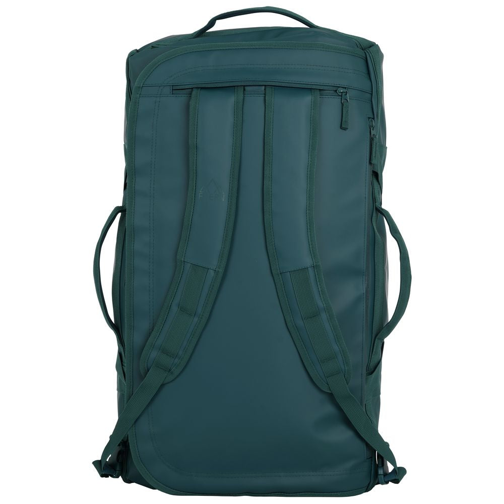 Fjern - Fördra 70L Duffle Bag (Petrol) | Made from durable 100% recycled polyester with a TPU-film laminate, the Fördra duffle bag offers 70L of storage, multiple pockets, and versatile carrying options