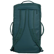 Fjern - Fördra 70L Duffle Bag (Petrol) | Made from durable 100% recycled polyester with a TPU-film laminate, the Fördra duffle bag offers 70L of storage, multiple pockets, and versatile carrying options