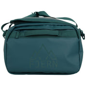 Fjern - Fördra 70L Duffle Bag (Petrol) | Made from durable 100% recycled polyester with a TPU-film laminate, the Fördra duffle bag offers 70L of storage, multiple pockets, and versatile carrying options