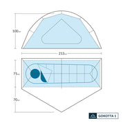 Fjern - Gökotta 1 Tent (Thyme) | Enhance your solo mountain adventures with the Gokotta 1 ultra-light, three-season, one-person tent