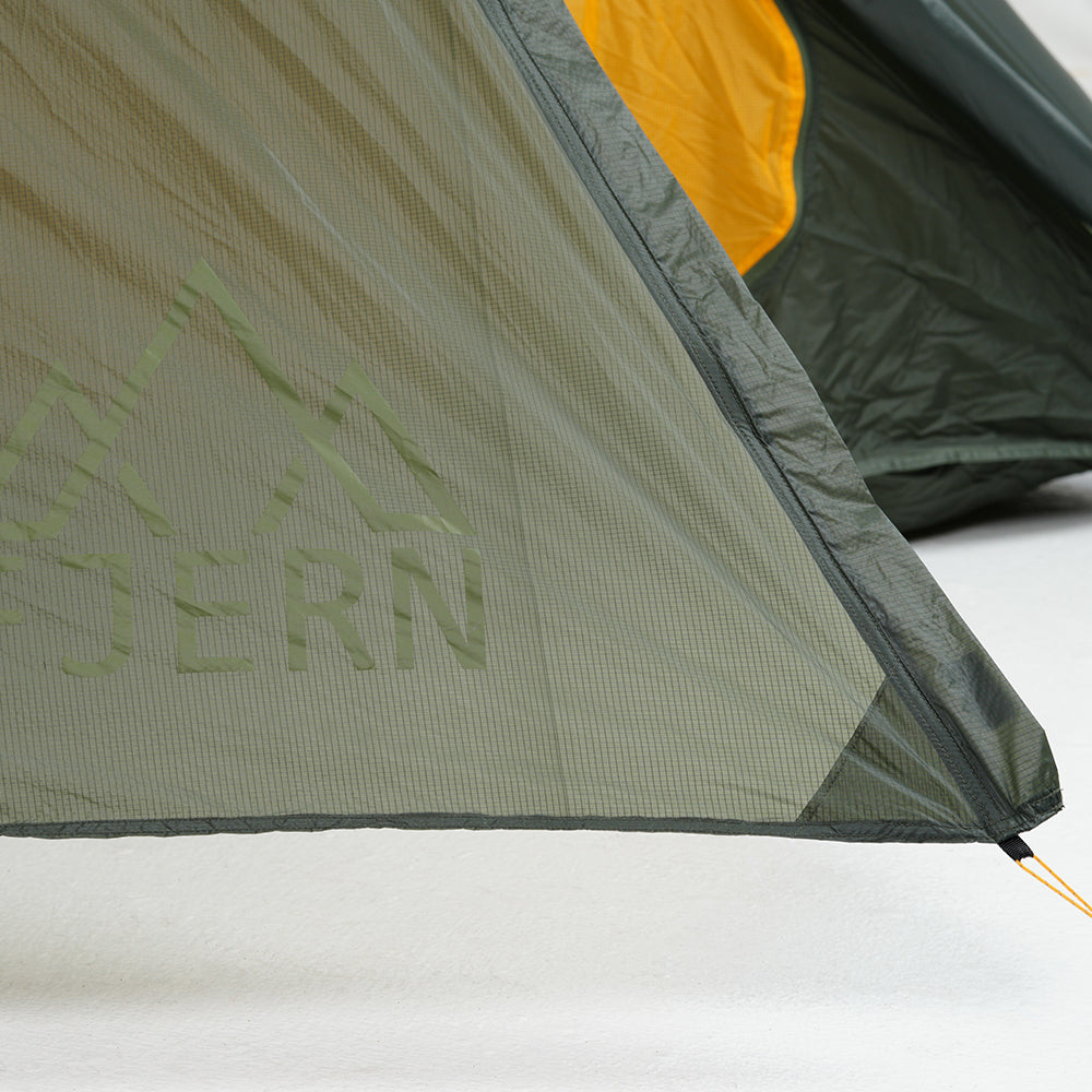 Fjern - Gökotta 2 Tent (Thyme) | Enhance your mountain adventures with the Gokotta 2, an ultra-light, two-person tent designed for fast and light trips
