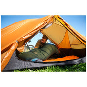 Fjern - Hygge 400 Down Sleeping Bag (Petrol/Arctic Blue) | Embrace the great outdoors with the Hygge 400, your ideal companion for 3-season adventures