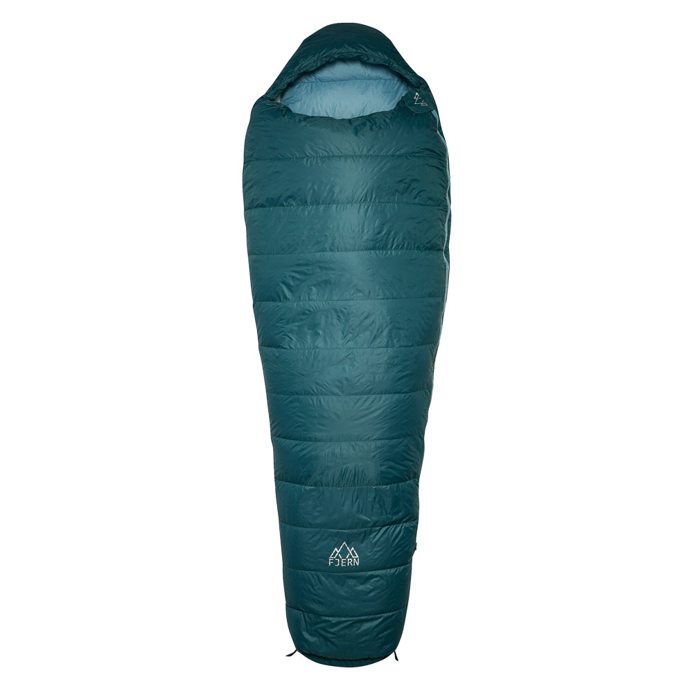 Fjern - Hygge 600 Down Sleeping Bag (Petrol/Arctic Blue) | Elevate your cold-weather adventures with the Hygge 600 Down Sleeping Bag