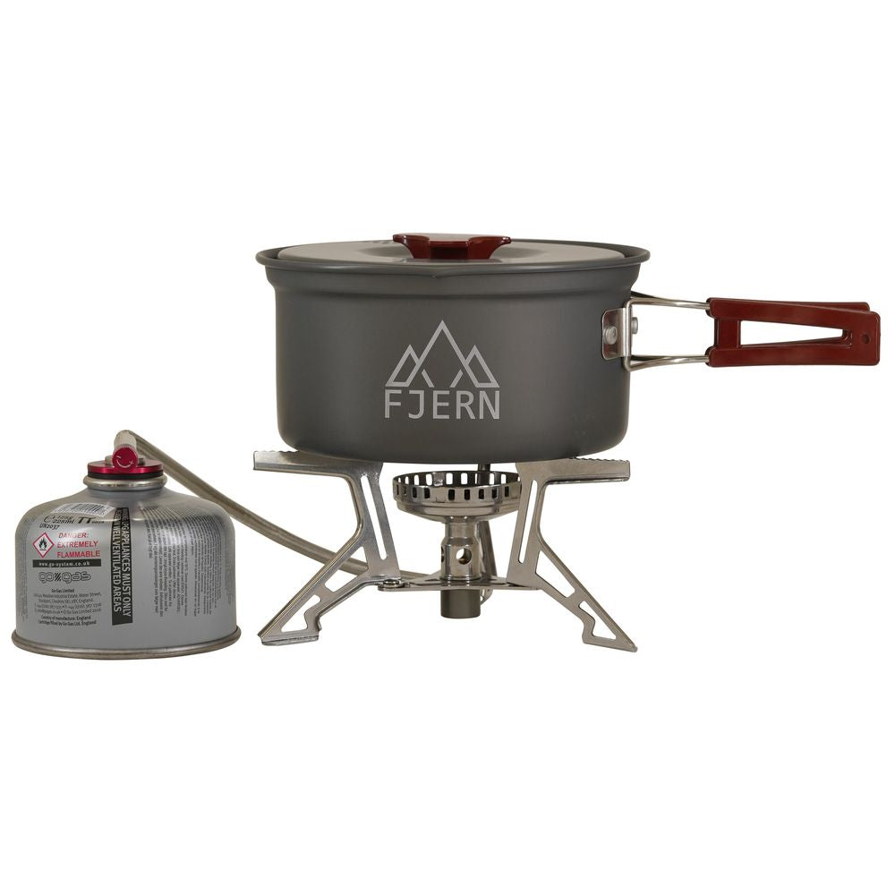 Fjern - Kypsetä Pan Set (Grey/Rust) | Upgrade your camping with our versatile aluminium camping cookware set, designed for 1-2 people