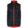 Fjern - Mens Aktiv Down Gilet (Black/Orange) | Gear up your alpine performance with the Aktiv Gilet, a versatile and lightweight insulated layer that offers core warmth without the bulk