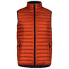 Fjern - Mens Aktiv Down Gilet (Burnt Orange/Navy) | Gear up your alpine performance with the Aktiv Gilet, a versatile and lightweight insulated layer that offers core warmth without the bulk