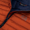 Fjern - Mens Aktiv Down Gilet (Burnt Orange/Navy) | Gear up your alpine performance with the Aktiv Gilet, a versatile and lightweight insulated layer that offers core warmth without the bulk