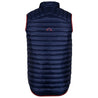 Fjern - Mens Aktiv Down Gilet (Navy/Rust) | Gear up your alpine performance with the Aktiv Gilet, a versatile and lightweight insulated layer that offers core warmth without the bulk