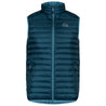 Fjern - Mens Aktiv Down Gilet (Petrol/Arctic Blue) | Gear up your alpine performance with the Aktiv Gilet, a versatile and lightweight insulated layer that offers core warmth without the bulk