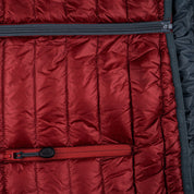 Fjern - Mens Aktiv Down Gilet (Rust/Charcoal) | Gear up your alpine performance with the Aktiv Gilet, a versatile and lightweight insulated layer that offers core warmth without the bulk