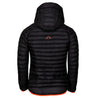 Fjern - Mens Aktiv Down Hooded Jacket (Black/Orange) | Venture further with the Aktiv, a versatile and lightweight insulated layer that offers exceptional warmth in a compact package