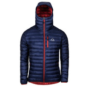 Fjern - Mens Aktiv Down Hooded Jacket (Navy/Rust) | Venture further with the Aktiv, a versatile and lightweight insulated layer that offers exceptional warmth in a compact package