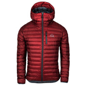 Fjern - Mens Aktiv Down Hooded Jacket (Rust/Charcoal) | Venture further with the Aktiv, a versatile and lightweight insulated layer that offers exceptional warmth in a compact package