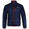 Fjern - Mens Aktiv Down Hoodless Jacket (Navy/Rust) | Venture further with the Aktiv, a versatile and lightweight insulated layer that offers exceptional warmth in a compact package