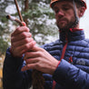 Fjern - Mens Aktiv Down Hoodless Jacket (Navy/Rust) | Venture further with the Aktiv, a versatile and lightweight insulated layer that offers exceptional warmth in a compact package