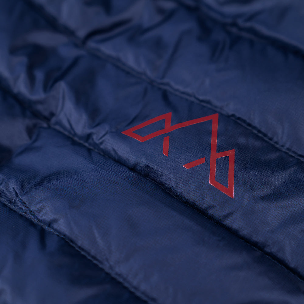 Fjern | Mens Aktiv Down Hoodless Jacket (Navy/Rust)