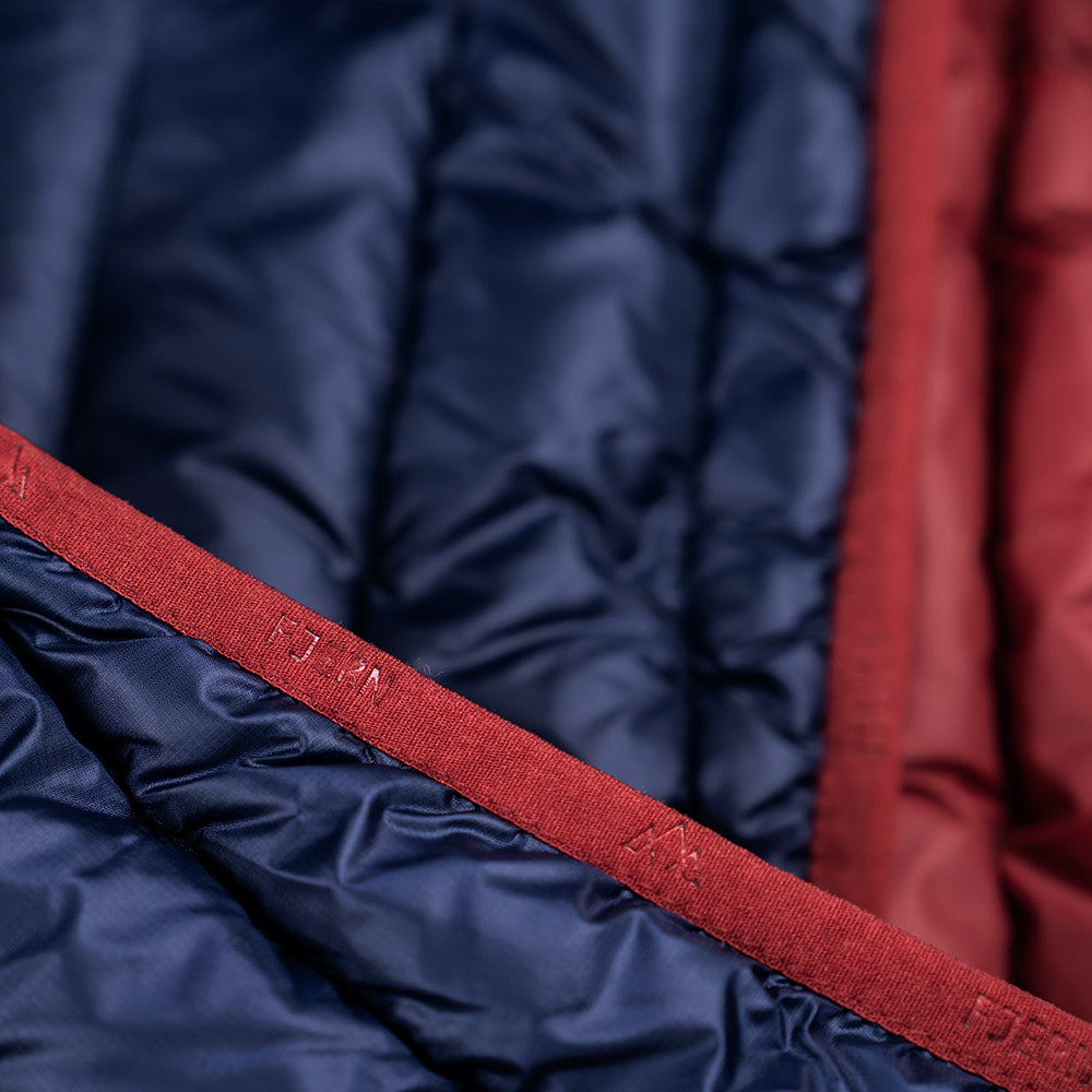 Fjern | Mens Aktiv Down Hoodless Jacket (Navy/Rust)