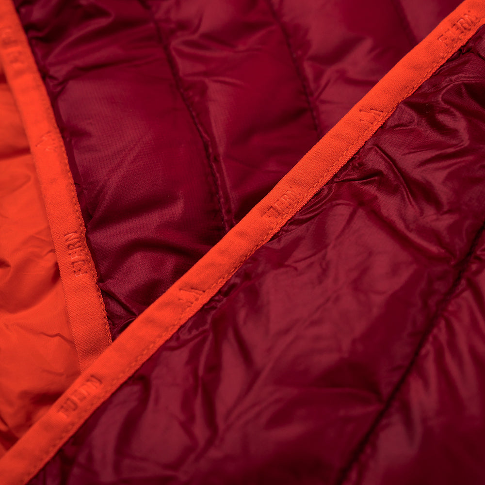 Fjern - Mens Aktiv Down Hoodless Jacket (Raspberry Red/Orange) | Venture further with the Aktiv, a versatile and lightweight insulated layer that offers exceptional warmth in a compact package