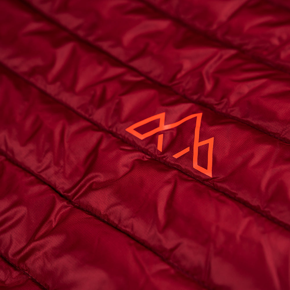 Fjern - Mens Aktiv Down Hoodless Jacket (Raspberry Red/Orange) | Venture further with the Aktiv, a versatile and lightweight insulated layer that offers exceptional warmth in a compact package