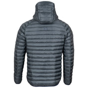 Fjern - Mens Aktiv Down Hooded Jacket (Charcoal/Navy) | Venture further with the Aktiv, a versatile and lightweight insulated layer that offers exceptional warmth in a compact package