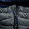 Fjern - Mens Aktiv Down Hooded Jacket (Charcoal/Navy) | Venture further with the Aktiv, a versatile and lightweight insulated layer that offers exceptional warmth in a compact package