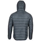 Fjern - Mens Aktiv Down Hooded Jacket (Charcoal/Navy) | Venture further with the Aktiv, a versatile and lightweight insulated layer that offers exceptional warmth in a compact package