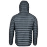 Fjern - Mens Aktiv Down Hooded Jacket (Charcoal/Navy) | Venture further with the Aktiv, a versatile and lightweight insulated layer that offers exceptional warmth in a compact package