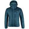 Fjern - Mens Aktiv Down Hooded Jacket (Petrol/Arctic Blue) | Venture further with the Aktiv, a versatile and lightweight insulated layer that offers exceptional warmth in a compact package