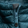 Fjern - Mens Aktiv Down Hooded Jacket (Petrol/Arctic Blue) | Venture further with the Aktiv, a versatile and lightweight insulated layer that offers exceptional warmth in a compact package