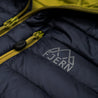 Fjern - Mens Aktiv Down Hooded Jacket (Storm Grey/Lime) | Venture further with the Aktiv, a versatile and lightweight insulated layer that offers exceptional warmth in a compact package