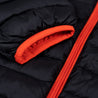 Fjern - Mens Aktiv Down Hoodless Jacket (Black/Orange) | Venture further with the Aktiv, a versatile and lightweight insulated layer that offers exceptional warmth in a compact package