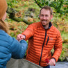 Fjern - Mens Aktiv Down Hoodless Jacket (Burnt Orange/Navy) | Venture further with the Aktiv, a versatile and lightweight insulated layer that offers exceptional warmth in a compact package