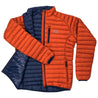 Fjern - Mens Aktiv Down Hoodless Jacket (Burnt Orange/Navy) | Venture further with the Aktiv, a versatile and lightweight insulated layer that offers exceptional warmth in a compact package