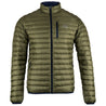 Fjern - Mens Aktiv Down Hoodless Jacket (Olive/Navy) | Venture further with the Aktiv, a versatile and lightweight insulated layer that offers exceptional warmth in a compact package