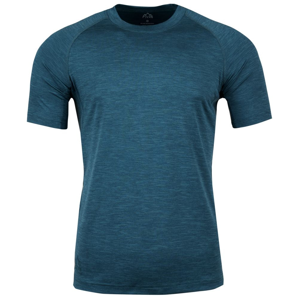 Fjern - Mens Andas Crew (Petrol) | Find comfort and performance with our lightweight technical short sleeve crew, crafted from innovative S