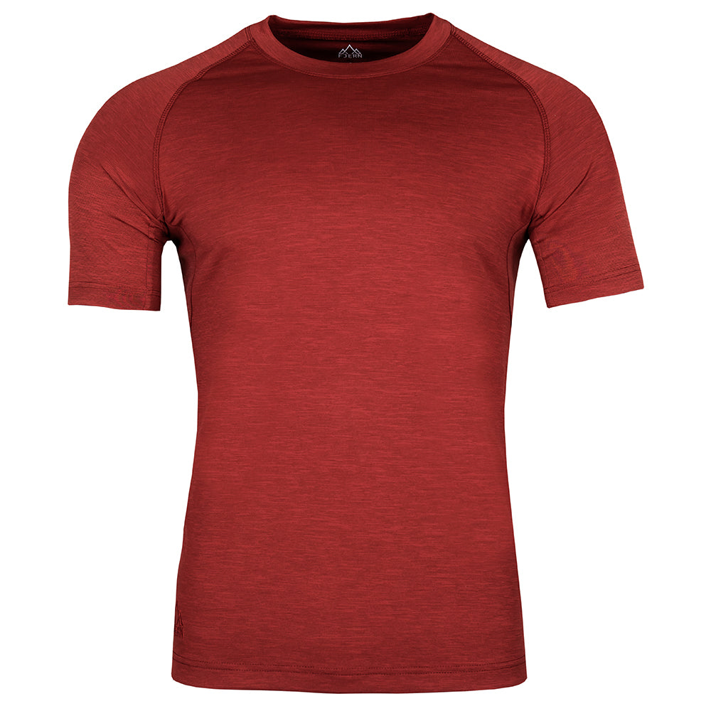 Fjern - Mens Andas Crew (Rust) | Find comfort and performance with our lightweight technical short sleeve crew, crafted from innovative S