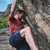 Fjern - Mens Andas Crew (Rust) | Find comfort and performance with our lightweight technical short sleeve crew, crafted from innovative S